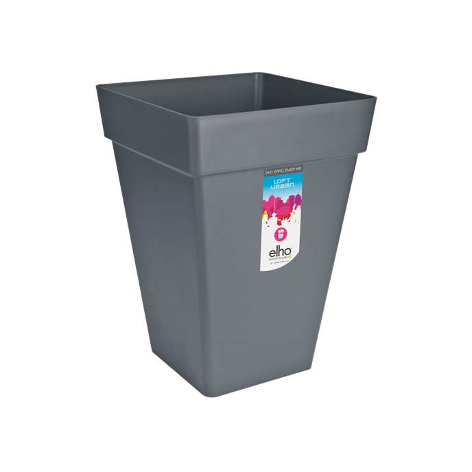 loft urban eckig hoch 30cm anthrazit